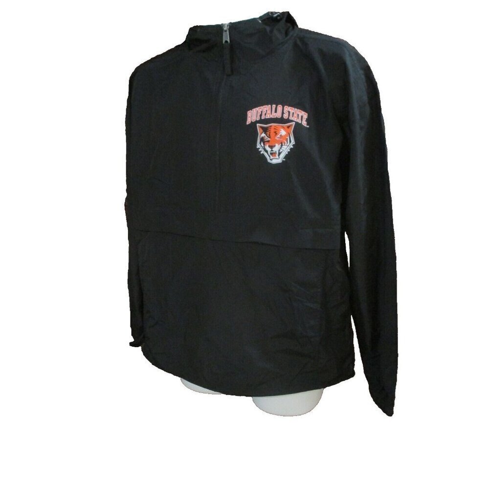 NWT Champion Buffalo State University Packable Windbreaker Jacket Hood Men Large